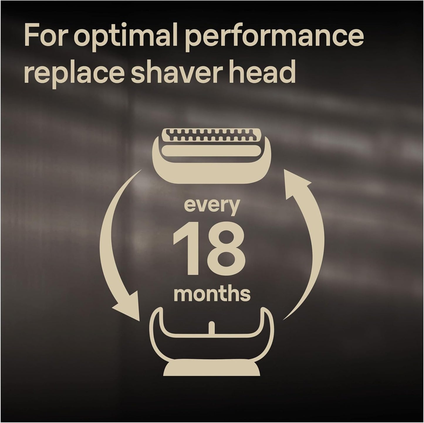 "Braun Series 9 Replacement Shaver Head - Original, Fits Series 9 & 9 Pro, Silver
