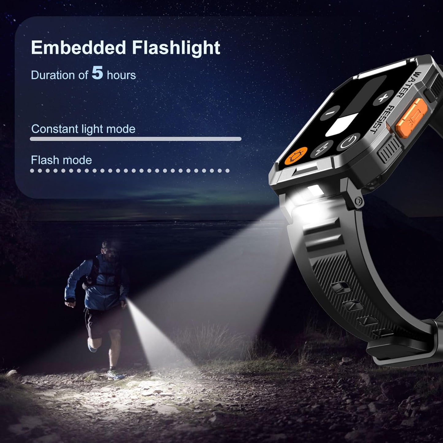 Blackview Rugged Smartwatch for Men – Bluetooth Call, 2.01'' Fitness Tracker, 900mAh