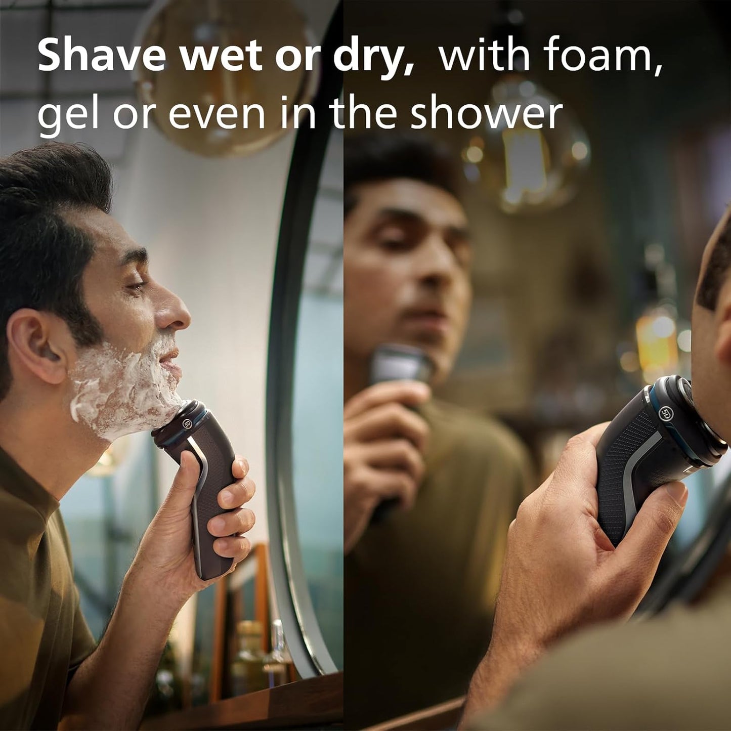 Philips 3000 Series Wet & Dry Electric Shaver for Men with SkinProtect Tech & Trimmer