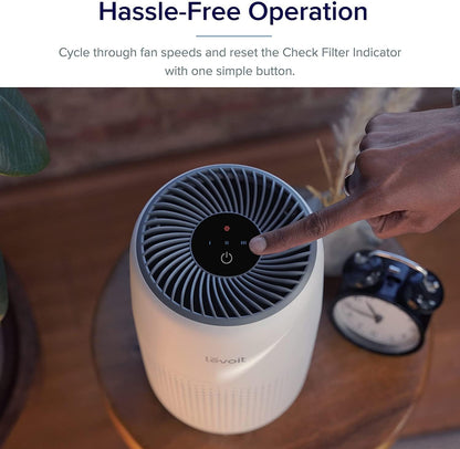 LEVOIT HEPA Air Purifier for Bedroom – Quiet, Odor Remover for Smoke, Pets & Dust