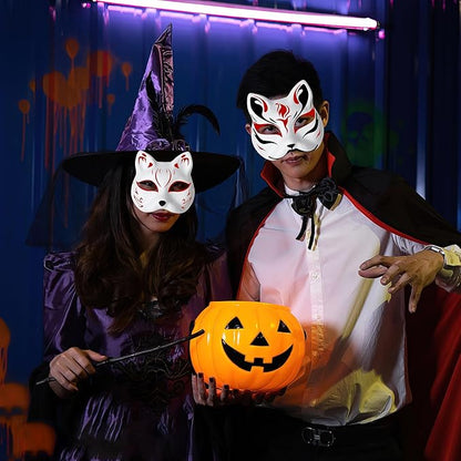 30Pcs White Paper Mache Masks, DIY Paintable Art Cosplay Masks Half Face Party Craft Blank Paper Mask (6 Styles)