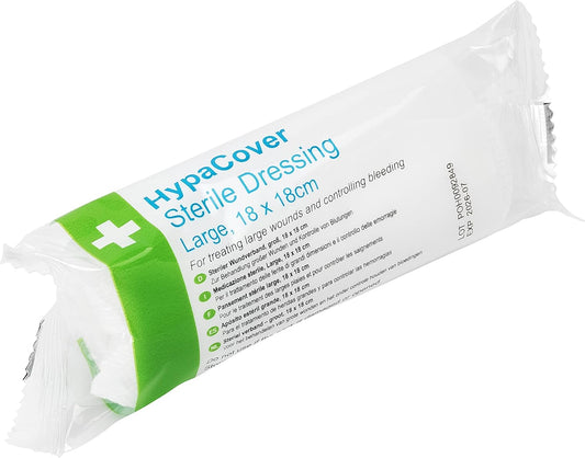 HypaCover Sterile Dressing Bandage - Large 18 x 18 cm (Pack of 6)
