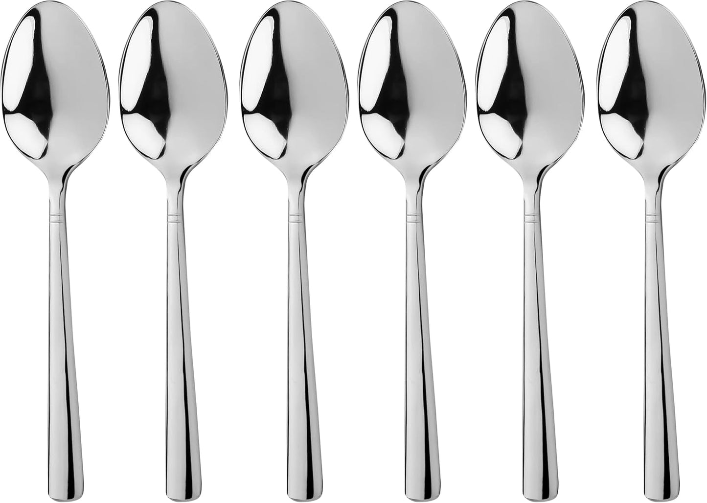CAMRI Stainless Steel Teaspoons Set of 6 – Heavy Duty, Dishwasher Safe, 5.3 Inch