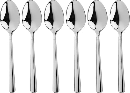 CAMRI Stainless Steel Teaspoons Set of 6 – Heavy Duty, Dishwasher Safe, 5.3 Inch