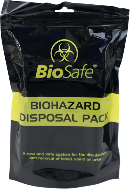Bodily Fluid Clean Up Kit – 1 Use Spill Kit with Yellow Case for Safe Disposal
