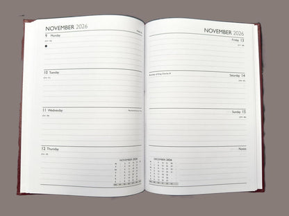 2026 Diary A5 Week to View - Black