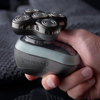 Remington RX7 Cordless Electric Head Shaver for Bald Men – Wet/Dry, USB, Travel