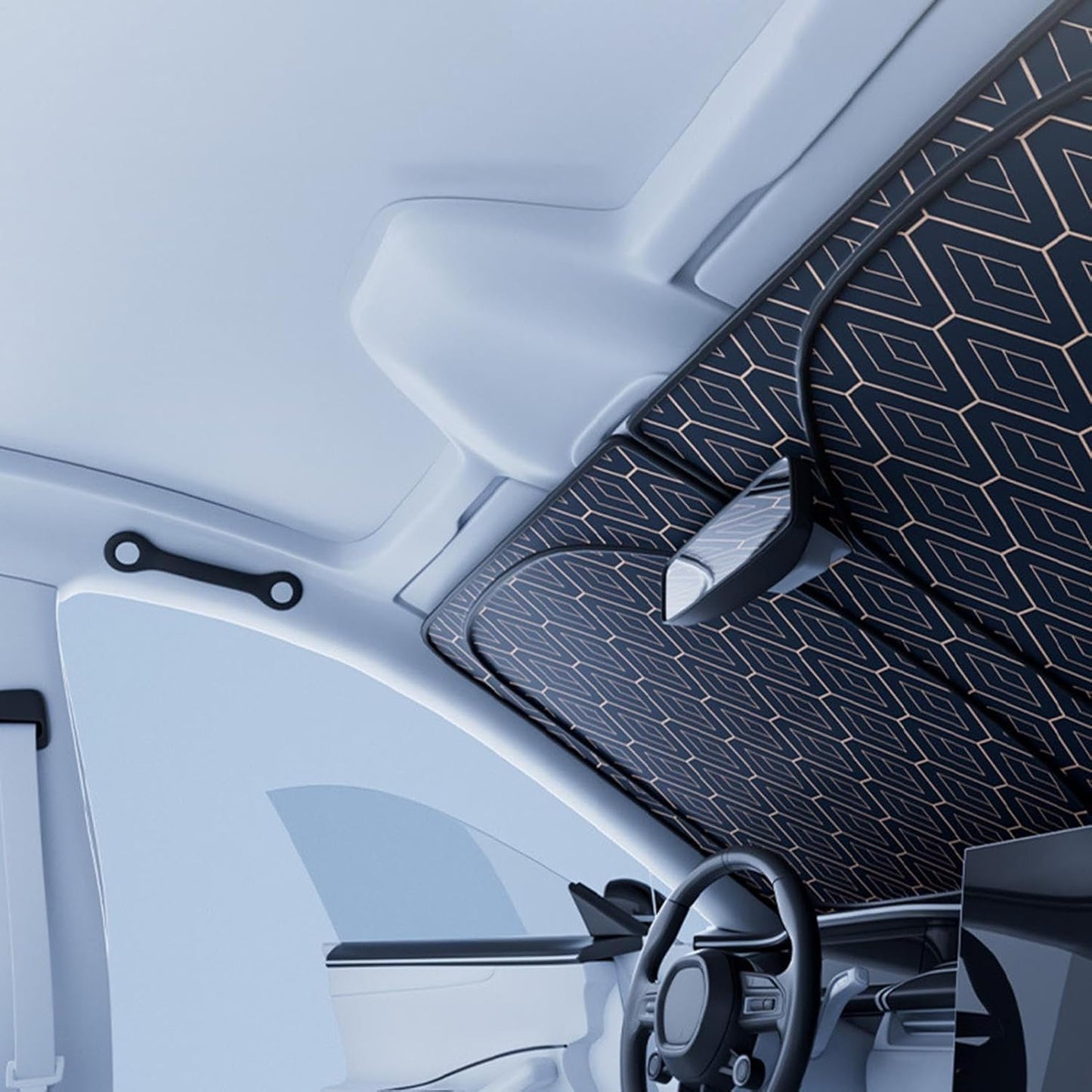 Foldable Car Sunshade – UV Block, Heat Protection, Privacy Shield for Windshield
