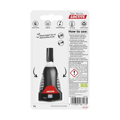 Loctite Power Gel Super Glue – No-Drip, Flexible, Clear, 2x4g with Precise Nozzle