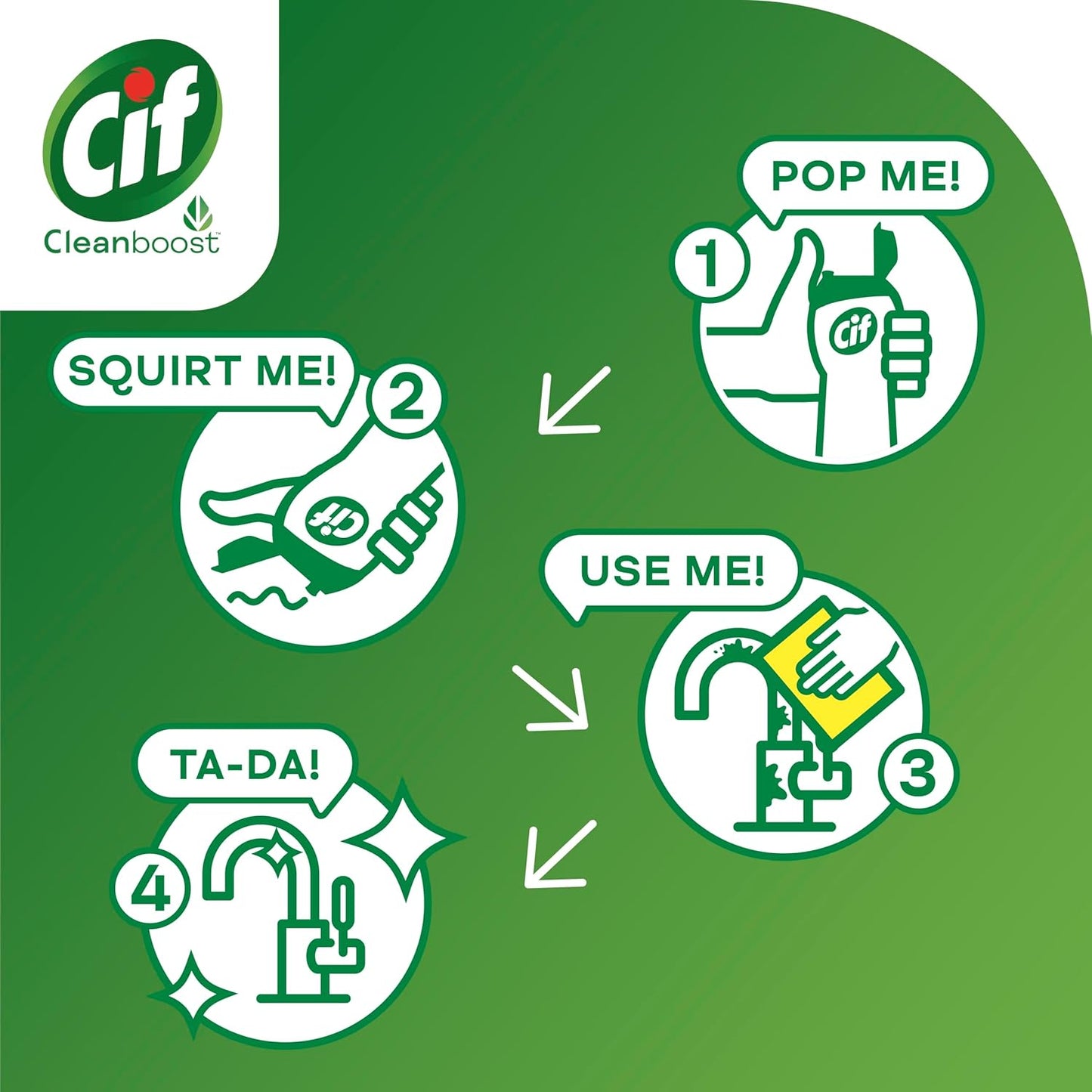 Cif Lemon Cream Cleaner multipurpose surface cleaner with 100% natural cleaning particles removes 100% of the toughest dirt 750 ml