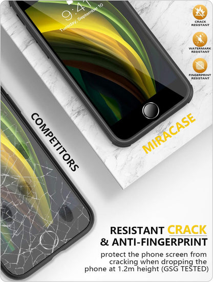 iPhone SE 2020/2022 Case with Glass Protector – 360° Shockproof Transparent Cover