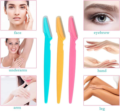 24PCS Eyebrow Razors for Women & Men – Face Shaver & Dermaplaning Tool Set