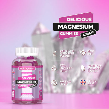 Magnesium Citrate & Vitamin C Gummies – High Strength Vegan Sleep & Energy Support