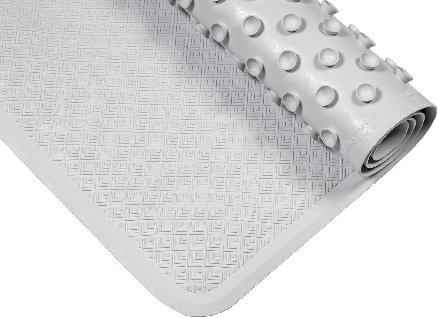 Croydex Rubagrip Bath Mat Non Slip Anti Mould for Inside Bath - Slip Resistant with Secure Grip Suction Cups, Easy to Clean, Made from Natural Rubber, Anti-Bacterial Hygiene 'N' Clean (Medium)