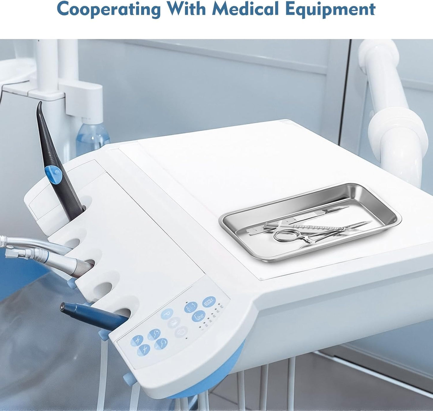 2PCS Metal laboratory supplies trays, stainless steel trays, dental clinical trays, Metal Tray Surgical Sterilization