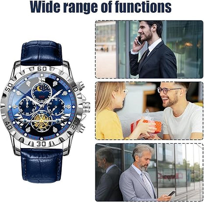 Men's Stylish Automatic Watch – Waterproof, Luxury Design, Daily Wear Timepiece