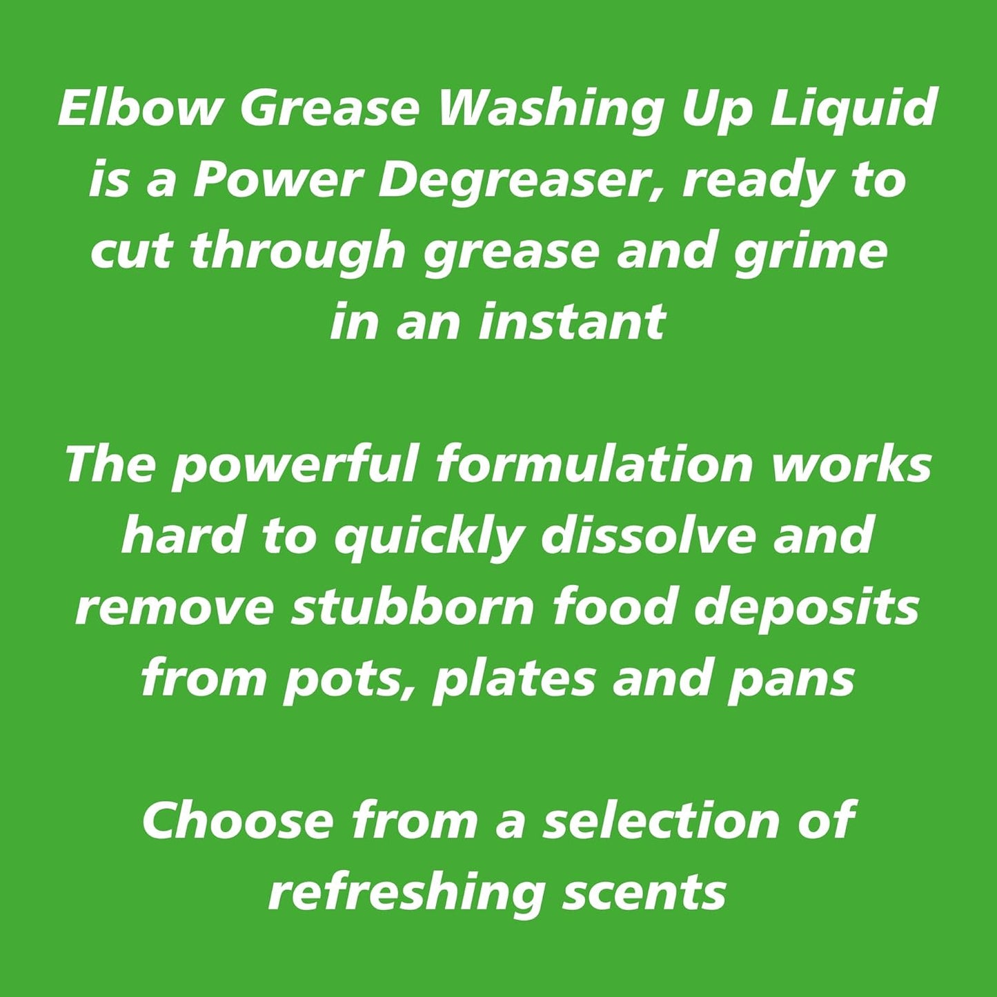 Elbow Grease Apple Dishwashing Liquid 600ml – Powerful Grease Remover for Dishes