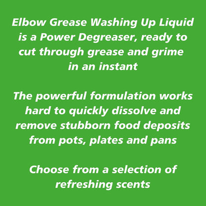 Elbow Grease Apple Dishwashing Liquid 600ml – Powerful Grease Remover for Dishes
