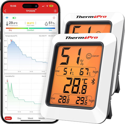 "ThermoPro TP50 Digital Hygrometer Indoor Thermometer with Humidity & Temp Monitor