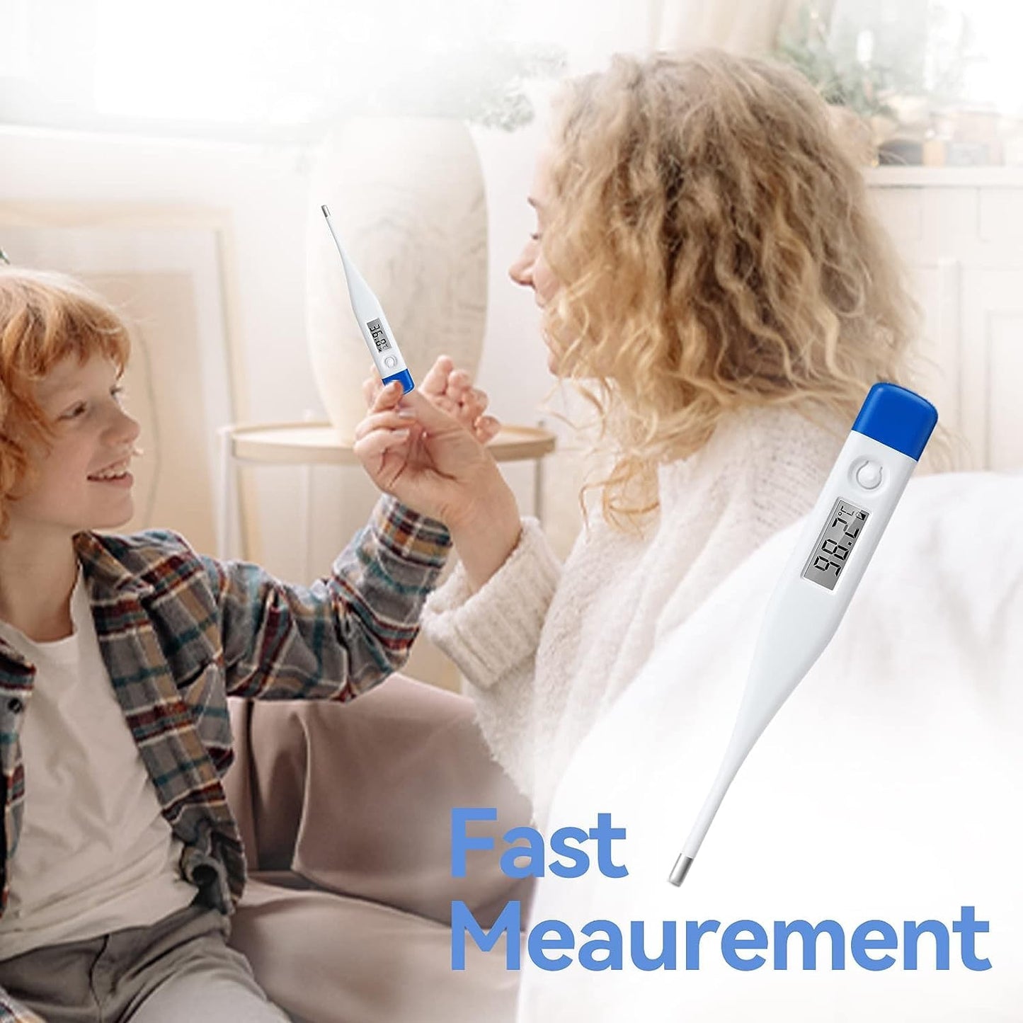 Berrcom Digital Thermometer – Fast Fever Check for Baby, Kids & Adults, °C/°F Switch