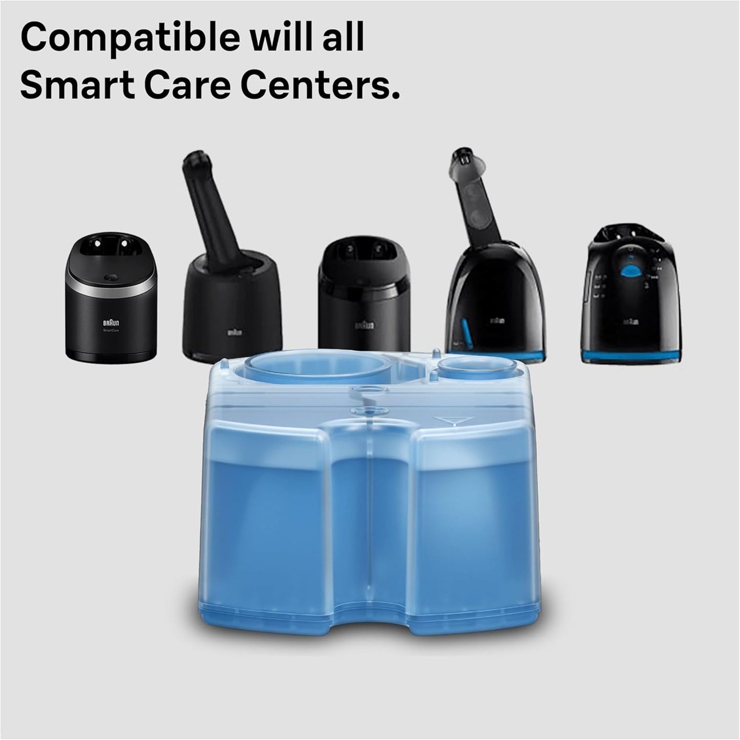 Braun 3in1 SmartCare Shaver Refill Cartridges – Cleans 10x Better, 6 Pack