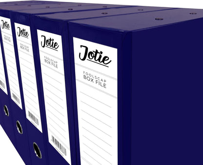 75mm Box File with Lock & Ring Pull – Glossy Foolscap File for Office & School Use