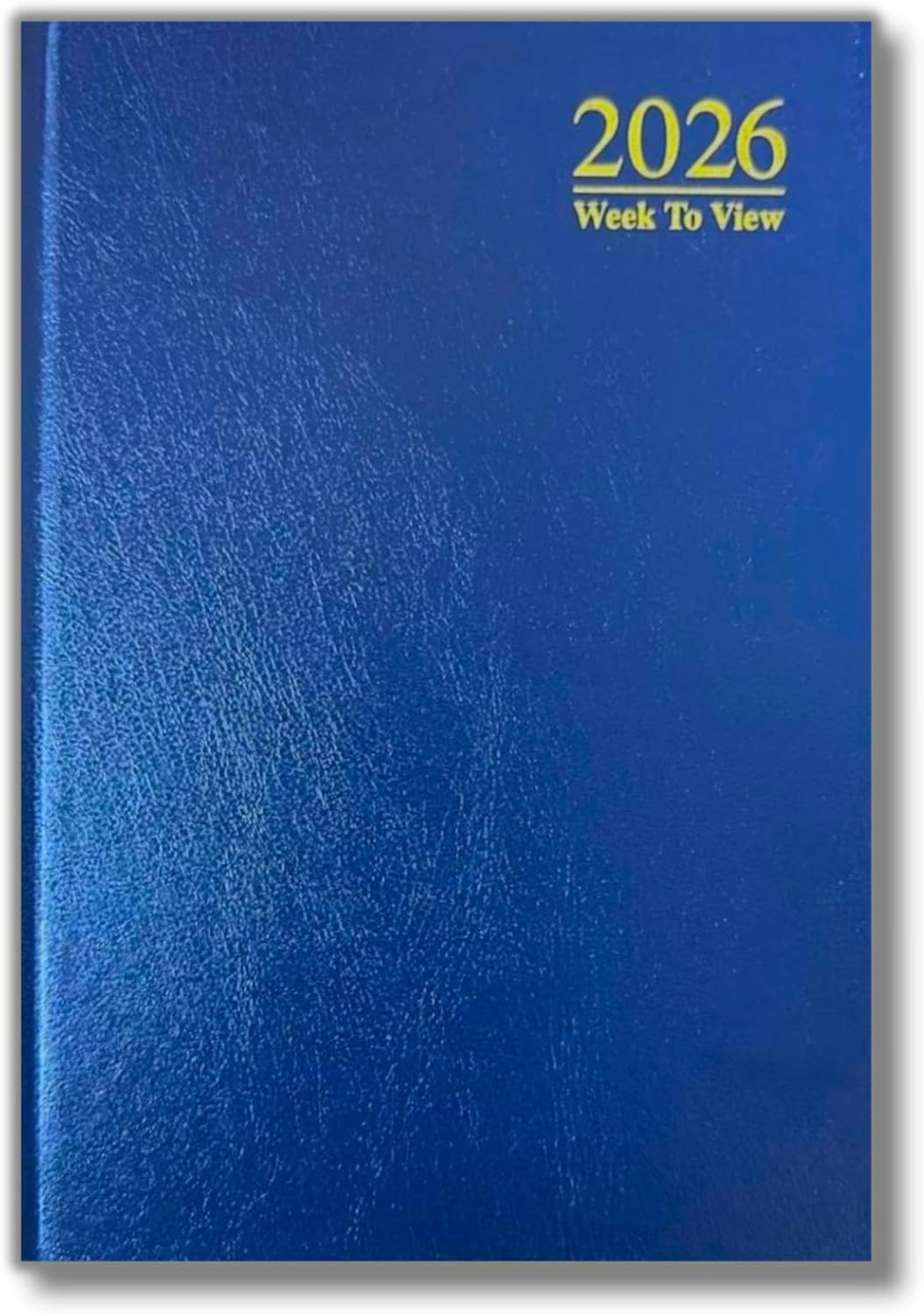 2026 A4 Diary Week to View | Page A Day | Desk Diary | Hard Backed For Home And Office Use (Black, A4 Week To View)