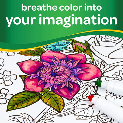 CRAYOLA SuperTips Washable Markers – Assorted Colours, Easy-Clean, Kid-Friendly Pens
