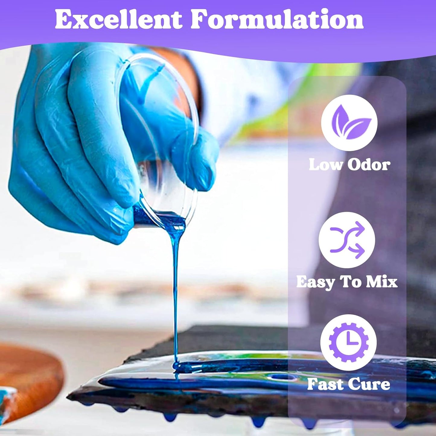 LET'S RESIN Clear Epoxy Resin Kit 2.4L – Bubble Free for Tumblers, Molds & Jewelry