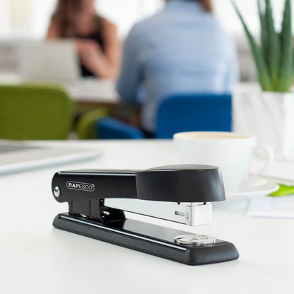 Rapesco Marlin Antibacterial Stapler – 25 Sheet, 2000 Staples Included – Black