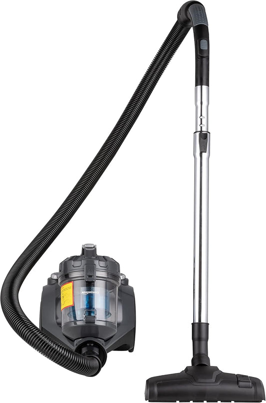 Cylinder Bagless Vacuum Cleaner with HEPA filter for Hardfloor, Carpet & Car, Compact & Lightweight, 700W, 1.5L, Black