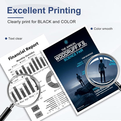 302XL Ink Cartridge Combo for HP 302 – Compatible with Envy, OfficeJet & DeskJet Printers
