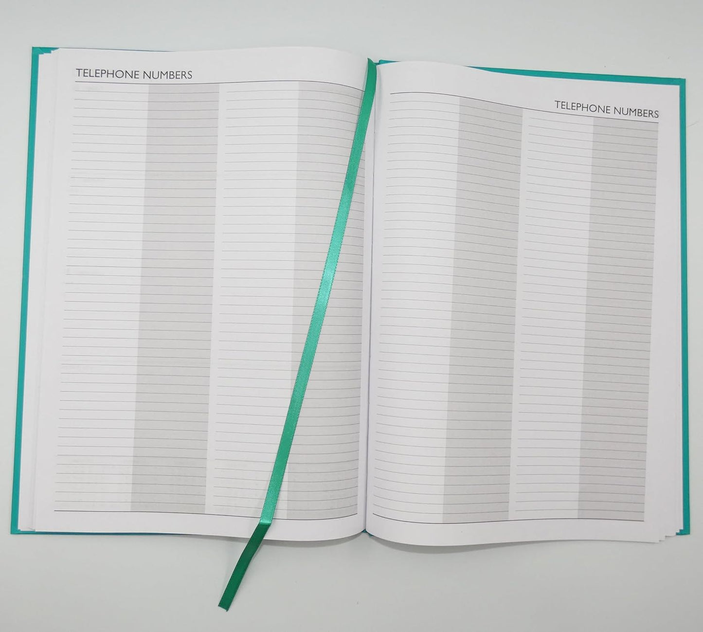 2026 A4 Week to View Diary Colour Fashion A4 2026 WTV Year Planner Desk Diary Ribbon Marker, Turquoise