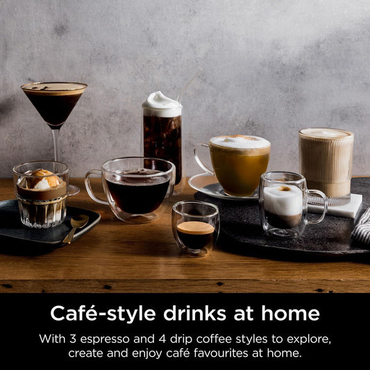 Ninja Luxe 3-in-1 Coffee Machine with Grinder & Frother – Espresso, Latte, Cappuccino & Cold Brew