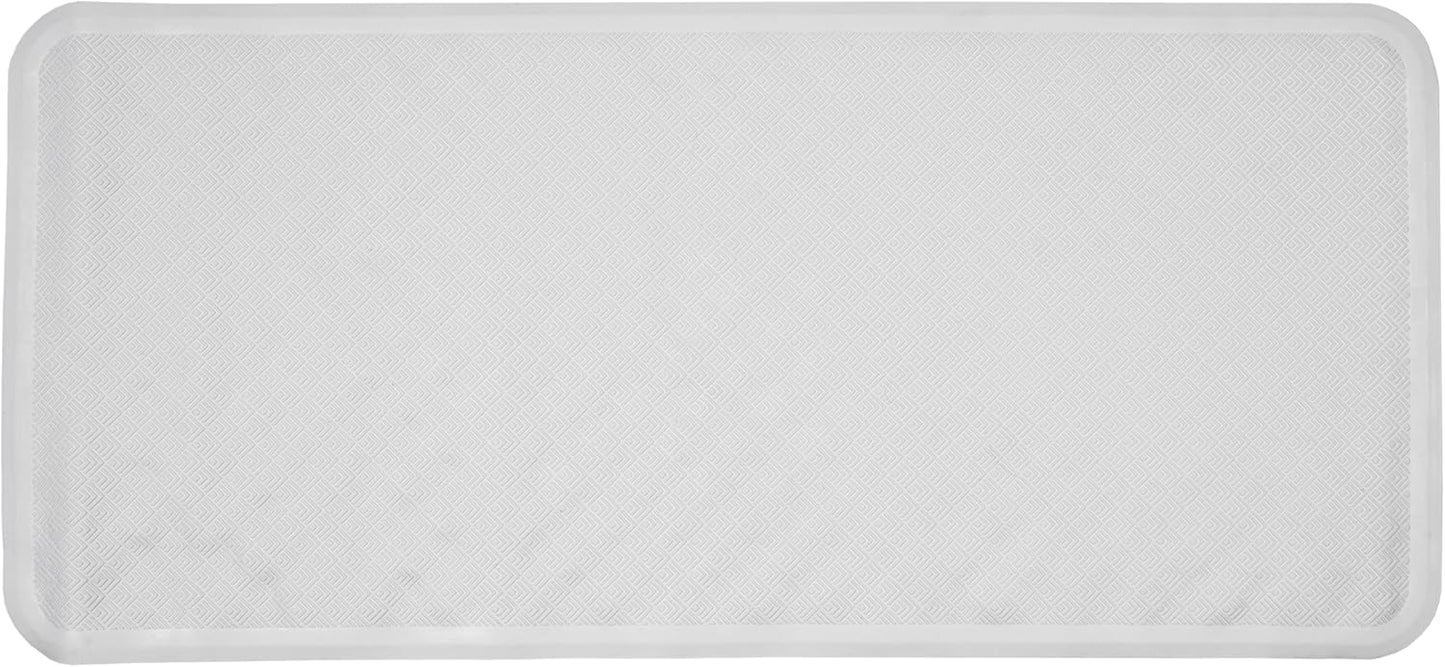 Croydex Rubagrip Bath Mat Non Slip Anti Mould for Inside Bath - Slip Resistant with Secure Grip Suction Cups, Easy to Clean, Made from Natural Rubber, Anti-Bacterial Hygiene 'N' Clean (Medium)