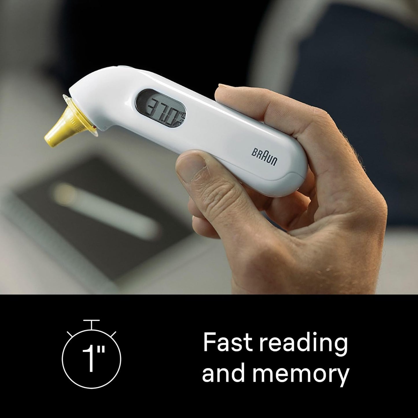 Braun ThermoScan 3 Ear Thermometer – 1s Read, Fever Alert, Baby & Doctor Trusted