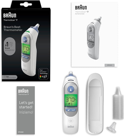 Braun ThermoScan 7 Ear Thermometer – Age Precision, Digital, Baby & Infant Safe