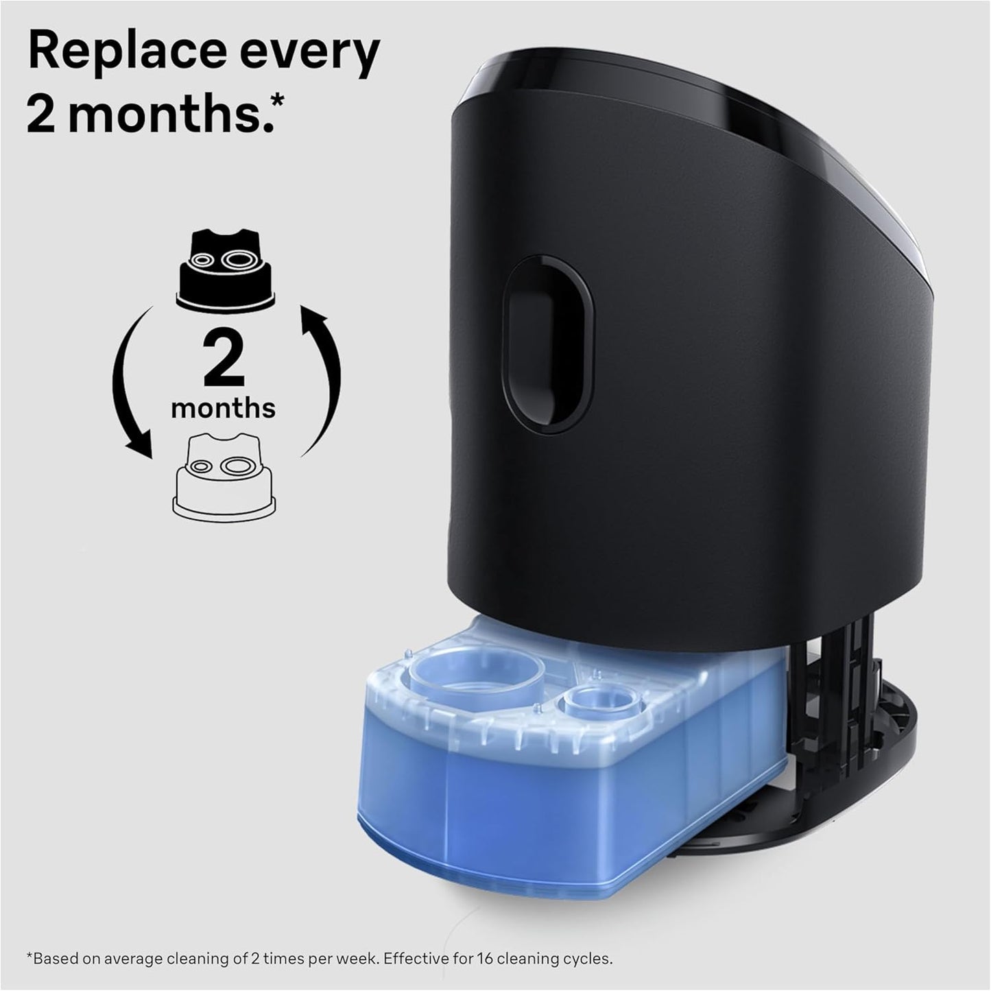 Braun 3in1 SmartCare Shaver Refill Cartridges – Cleans 10x Better, 6 Pack
