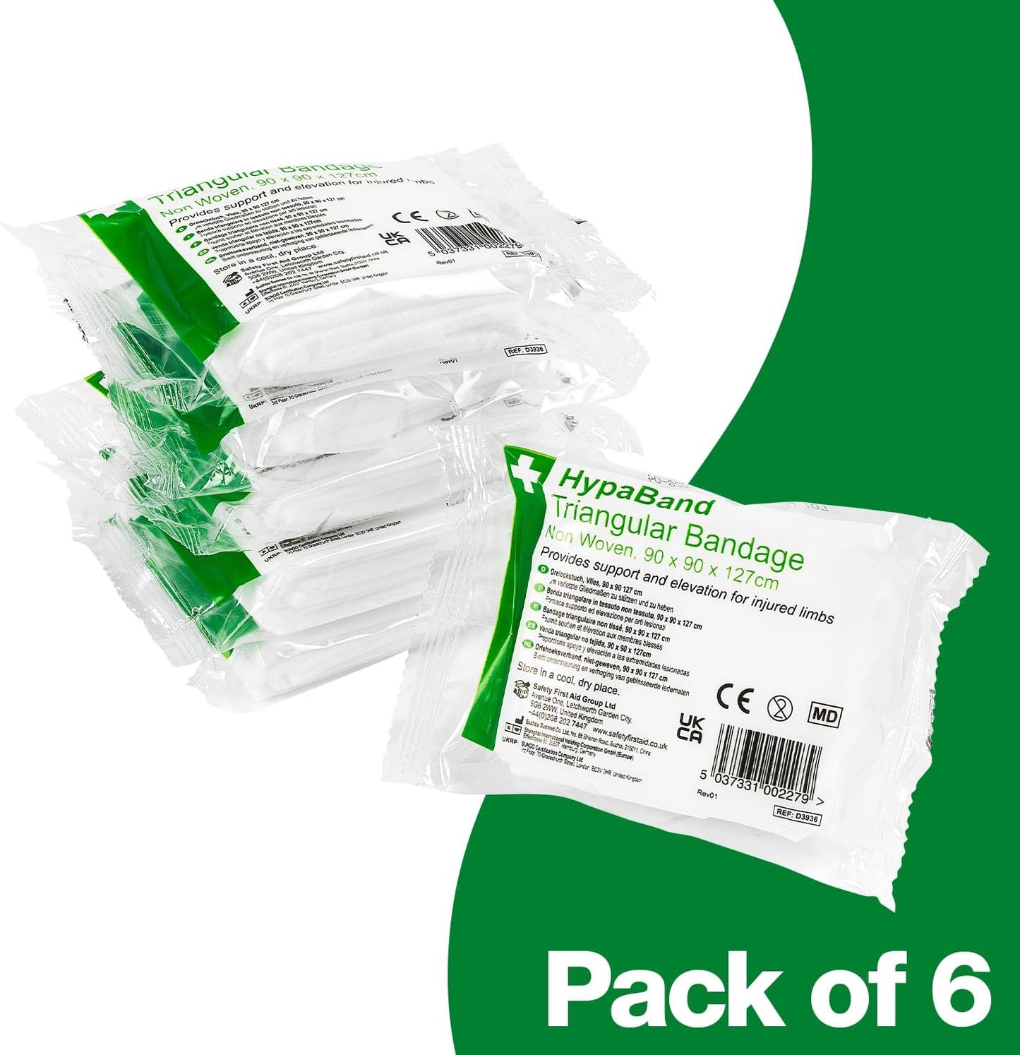 Triangular Bandage - Non Woven 90x90x127 cm (Pack of 6)