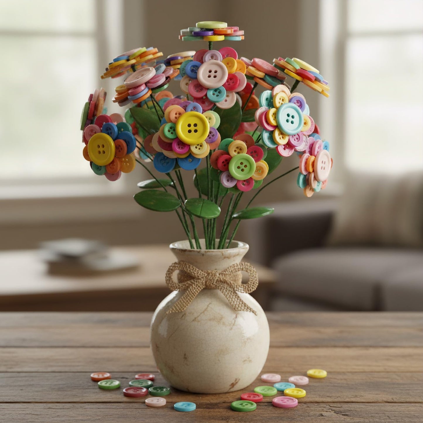 1000PCS Buttons for Crafts,Mixed Colours and Sizes Round Resin Buttons for Sewing,DIY Knitting,Handmade Crafts,Decorative Projects,Cardigans(4 Holes)