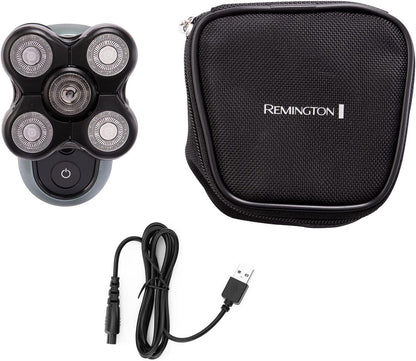 Remington RX7 Cordless Electric Head Shaver for Bald Men – Wet/Dry, USB, Travel