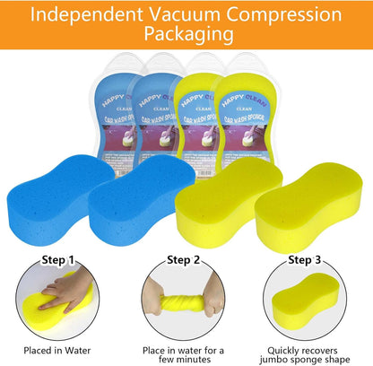 Jumbo Car Sponges – Ultra-Absorbent, Scratch-Free Cleaning for Cars & Windows