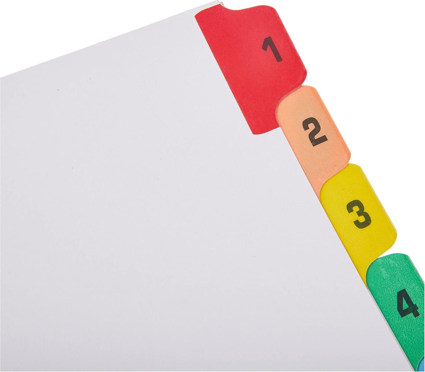 Q-Connect 1-12 Index Extra Wide Reinforced Multi-Colour Tabs (Pack of 4)