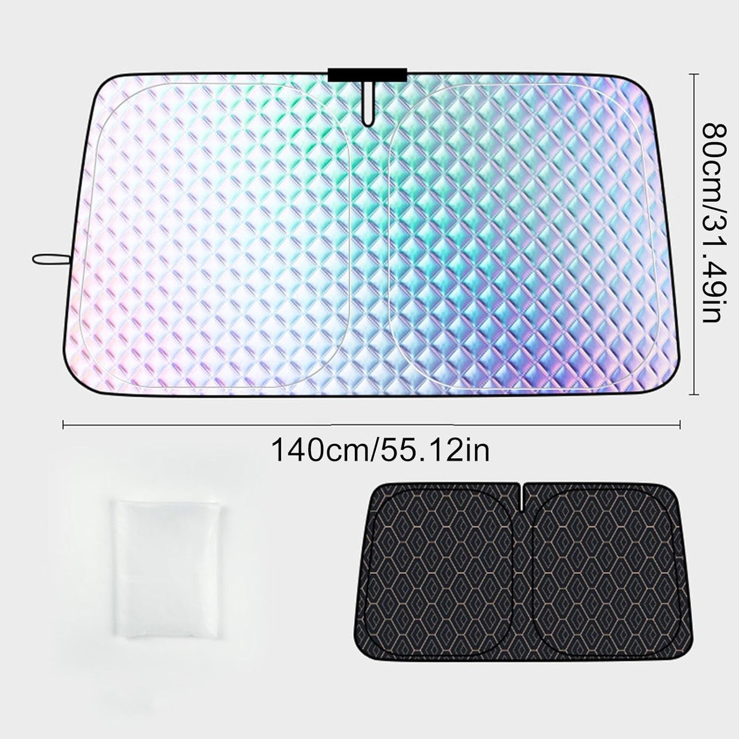 Foldable Car Sunshade – UV Block, Heat Protection, Privacy Shield for Windshield