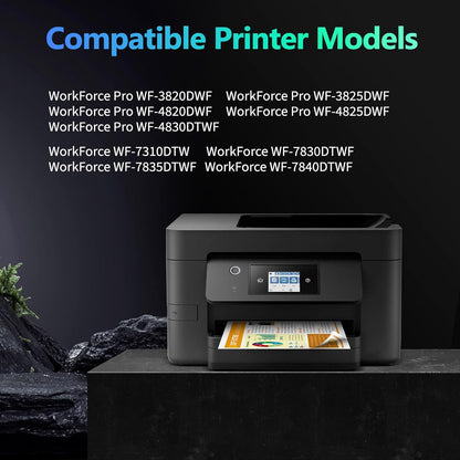 WYFYINK 405XL Compatible with Epson 405 XL 405XL Black Ink Cartridges for Epson WF 4820 for WorkForce Pro WF-3820 WF-3825 WF-4825 WF-4830 WF-7310 WF-7830 WF-7835 WF-7840 Printer (3 Black)