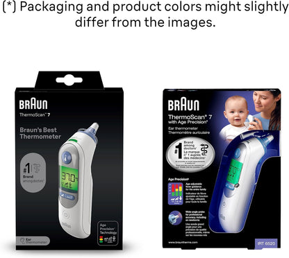 Braun ThermoScan 7 Ear Thermometer – Age Precision, Digital, Baby & Infant Safe