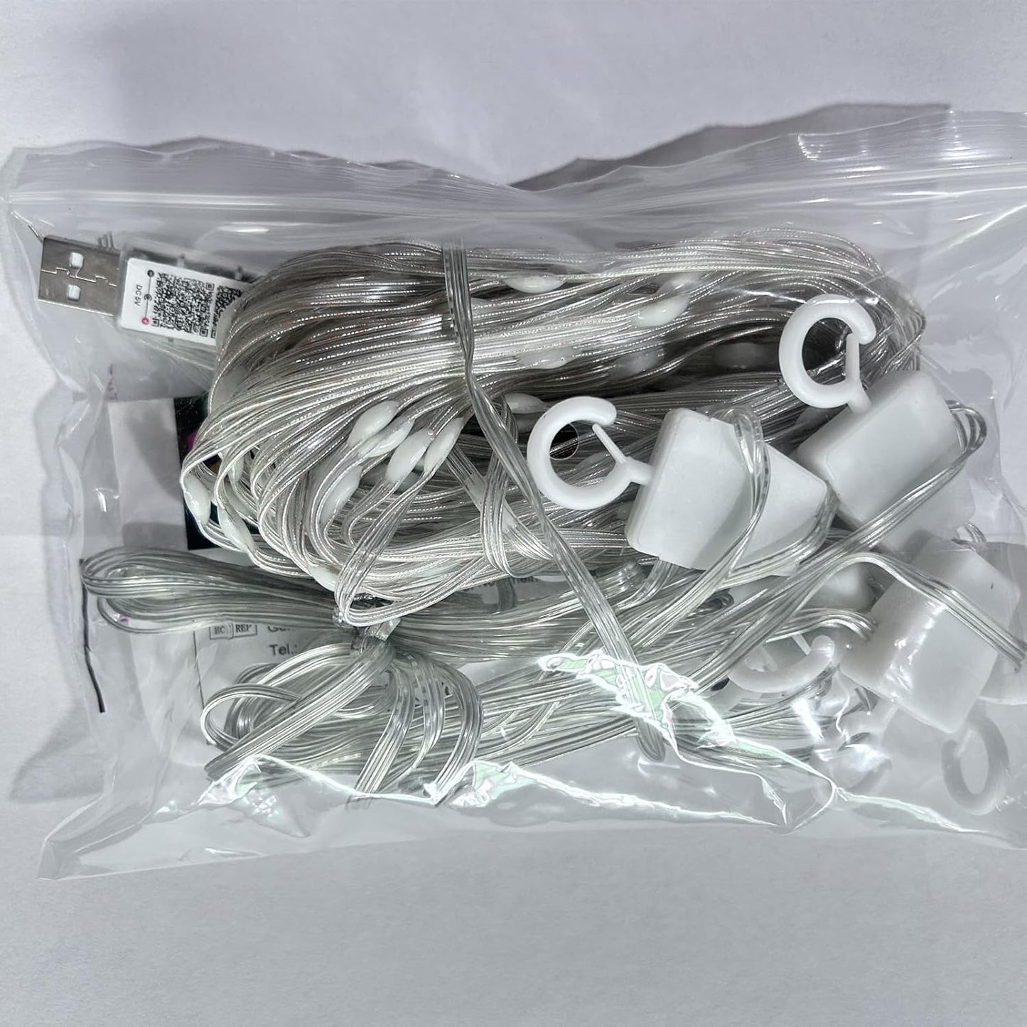 ZAIYW 144 LED Intelligent Light Curtain RGB 5050 with Integrated Chip, 2.4M x 1.8M Curtain Fairy Lights Remote Control and APP Control, Fairy Lights Curtain Indoor for Background Terrace Bedroom [Energy Class C]