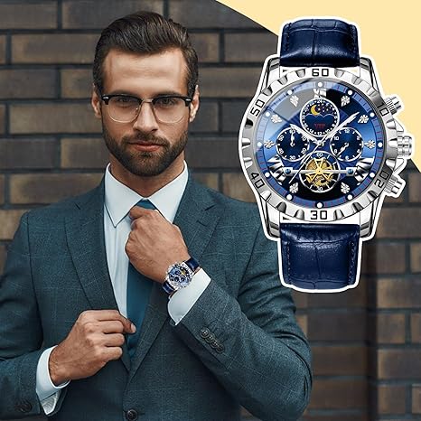 Men's Stylish Automatic Watch – Waterproof, Luxury Design, Daily Wear Timepiece