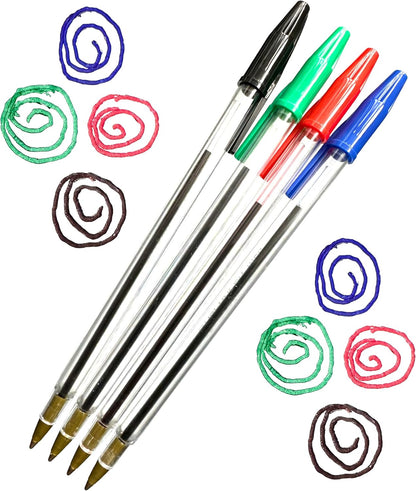ARTH Black Biro Pens Ballpoint Multipack Box Of 50 Pens