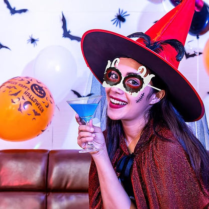 30Pcs White Paper Mache Masks, DIY Paintable Art Cosplay Masks Half Face Party Craft Blank Paper Mask (6 Styles)